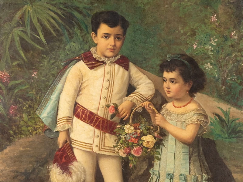 1852-								Domenico Mazzoni - Ritratto di Pepito Canevaro Duca di Zoagli